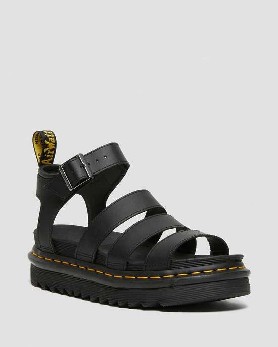 Sandalias Ligeras Dr. Martens Blaire Strap Mujer Negros MX-65048